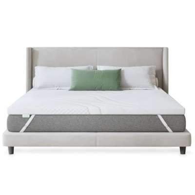 Afbeelding van Novilla Topper 180 x 200 cm, hoogte 5 topmatras van gel en traagschuim, voor boxspringbed, caravan, slaapbank, wasbare overtrek, Oeko Tex gecertificeerd