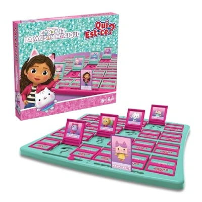 Afbeelding van Winning Moves Qui Est Ce Gabby et la Maison Magique Jeux de Societe pour Enfants 6+ Jeu Plateau Société Famille, Vert