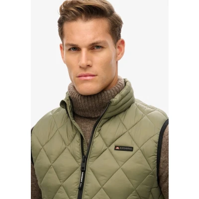Afbeelding van Superdry Bodywarmer, Heren, Maat: XXL, Dusty olive green