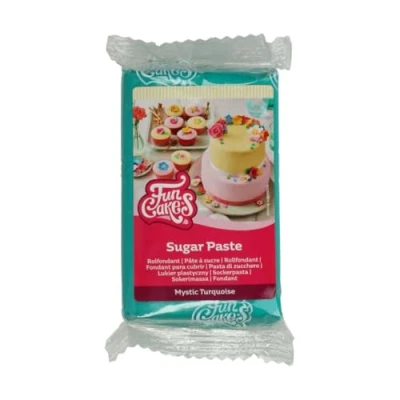 Afbeelding van FunCakes Rolfondant Turquoise 250g Fondant voor Cupcakes en Taarten