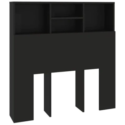 Image de vidaXL Armoire de tête lit Noir 100x19x103,5 cm811845