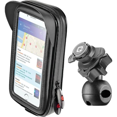 Afbeelding van Optiline Waterdichte Telefoonhouder Motor Scooter Spiegel en Dwarsstangbevestiging