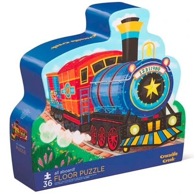Afbeelding van Crocodile creek vloerpuzzel treinen 36st