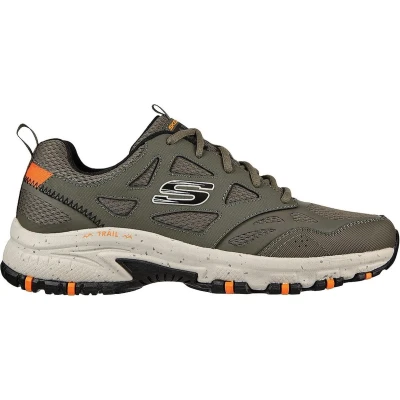 Afbeelding van Skechers Hillcrest Sneakers laag, Heren, Maat: 44, Olive/black Leer en textiel