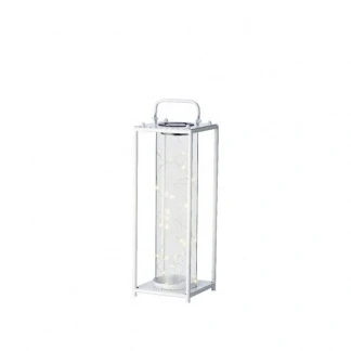 Afbeelding van Solar lantaarn Lumineo 42 cm (30 LEDs, IJzer, Wit)