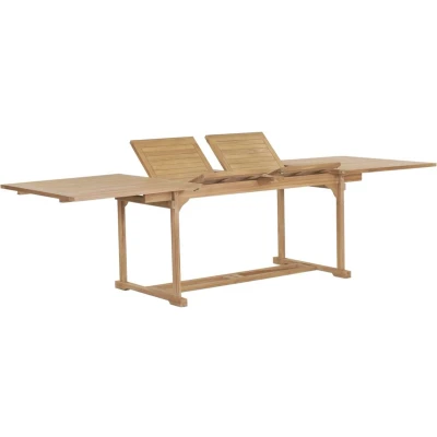 Afbeelding van Tuintafel verlengbaar 180 280x100x75 cm massief teakhout