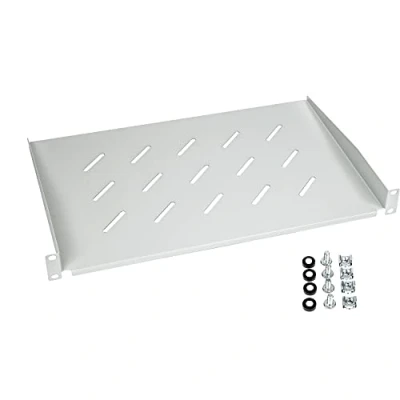 Afbeelding van HMF 65499 Rek voor serverkast, 19 inch, 1 U, diepte 300 mm, lichtgrijs