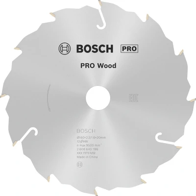 Image de BOSCH 2608640786 lame de scie circulaire Speedline Wood, 160 x 20 2.4 mm, 12T