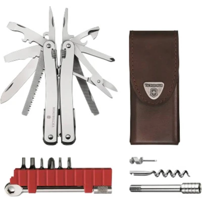 Afbeelding van Victorinox Swiss Tool Spirit X Plus Ratchet 3.0236.L Multitool Aantal functies 36 Zilver