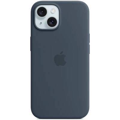 Afbeelding van Apple MagSafe Siliconen Back Cover Blauw iPhone 15