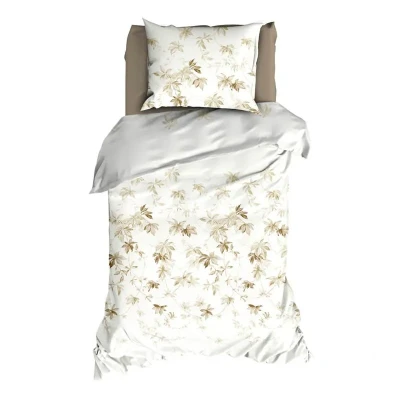 Afbeelding van Romanette Simonetta Dekbedovertrek Eenpersoons 140x200/220 cm Taupe