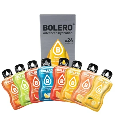 Image de Bolero boissons CITRUS MIX STICKS 24x3g I boisson rafraîchissante en poudre sans sucre édulcorée à la stévia hypocalorique vitamine C