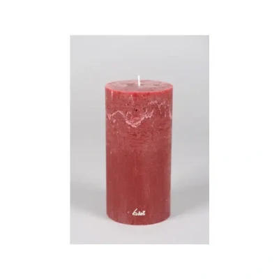 Afbeelding van Rasteli Luz Your Senses Stomp Kaars Rood D 10 cm H 20