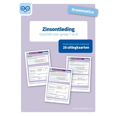Afbeelding van Grammatica zinsontleding geschikt voor groep 7 en 8