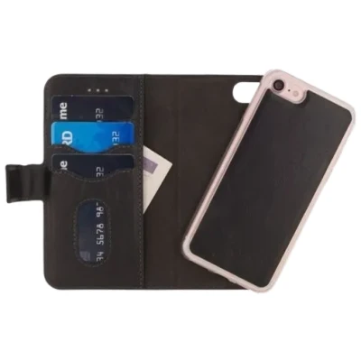Afbeelding van Mobilize 2 In 1 Gelly Wallet Case Black Apple iPhone 8/SE 2020/SE 2022