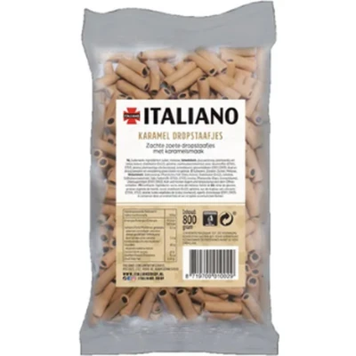Afbeelding van Italiano Karamel Dropstaafjes (800gr)