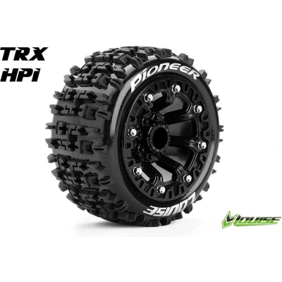 Afbeelding van Louise RC ST PIONEER 1 16 Truck Bandenset Gemonteerd Sport Velgen 2.2 Zwart 2stuks