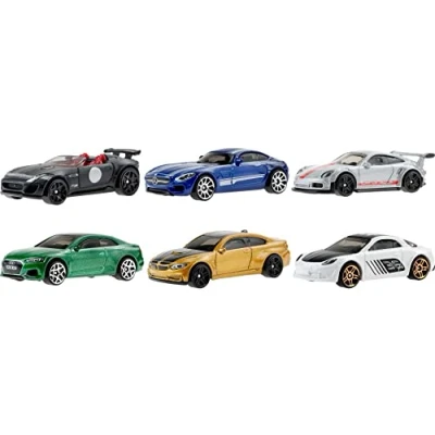 Afbeelding van Hot Wheels Multipack Europese Klassiekers Pack 6 Speelgoed Auto&#039;s