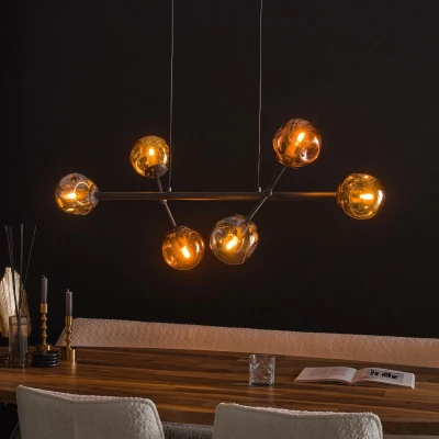Afbeelding van Mercurius hanglamp 6L 110 cm multi