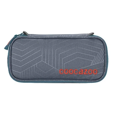 Afbeelding van coocazoo PencilDenzel pennenetui, etui, geodriehoekig vak, vak voor lesrooster, afneembare penhouder, extra met ritssluiting, grijs., speels