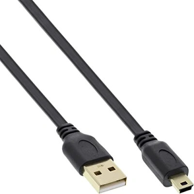 Afbeelding van InLine Mini USB 2.0 kabel A naar B (5 m, 2.0),