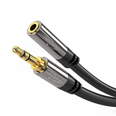 Image de KabelDirekt 1.5m Câble d&#039;extension audio 3.5mm Jack (m) à (f) PRO Series