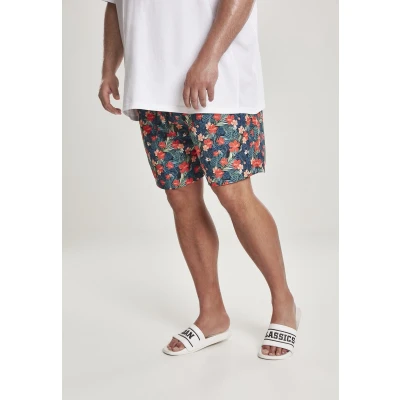 Afbeelding van Urban Classics B T Pattern Zwemshorts, Heren, Maat: 3XL, Black