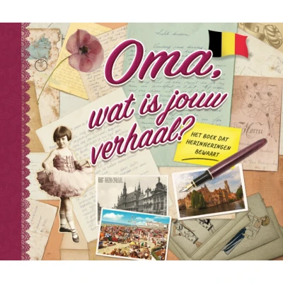 Afbeelding van Oma, wat is jouw verhaal? Het gaat om een open boek herinneringen vast te leggen