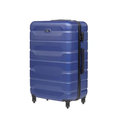 Afbeelding van OCHNIK Handbagage reiskoffer 72 x 47 29 cm, middelgroot, met 4 wielen, digitaal hangslot, duurzaam, ABS, Blauw