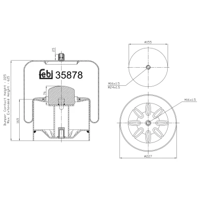 Afbeelding van Febi Bilstein Veerbalg 35878