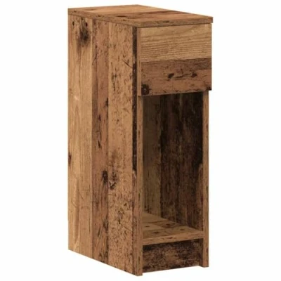 Afbeelding van vidaXL Nachtkastje met lade 20x36x60 cm oud houtkleurig