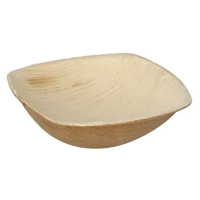 Afbeelding van Palmblad Servies Schalen &quot;Pure&quot; 50cc H 2,5 x 9 9cm Natuur &quot;QUADRATO&quot;