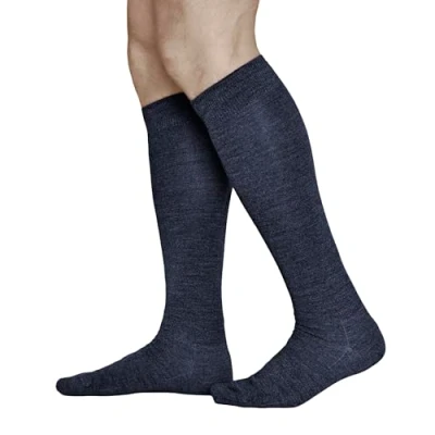Afbeelding van VITSOCKS Hoge Merino wollen sokken, 80% warm, heren, knielang, voor de winter, Navy Blauw