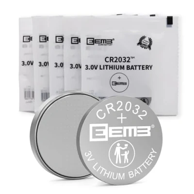 Afbeelding van EEMB CR2032 Batterij 3 V Lithium Li Mno ₂ Knop 2032 DL2032 ECR2032 LM2032 Compatibel FOB Key Remote Bloedglucose Monitor Auto Afstandsbediening Huisdier Kraag Horloge
