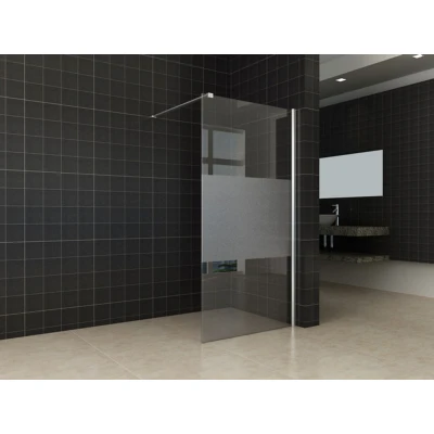 Afbeelding van Wiesbaden inloopdouche + muurprof. 800x2000 10mm NANO ged.matglas
