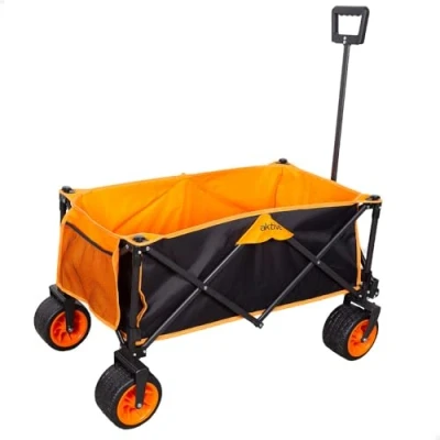 Afbeelding van Multifunctionele kar Aktive Oranje Polyester PVC Staal 86 x 108 44 cm Opvouwbaar Strand
