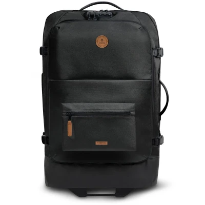 Afbeelding van CABAIA Trolley rugzak Soft Suitcase Essentials 75L Berlin zwart 70cm