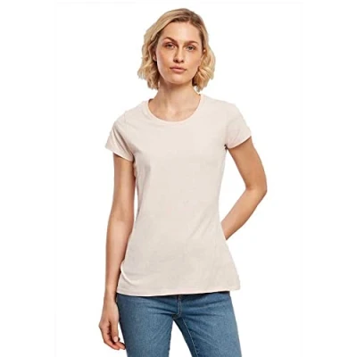 Afbeelding van Damesshirt &#039;Basic Tee&#039; met ronde hals Pink L
