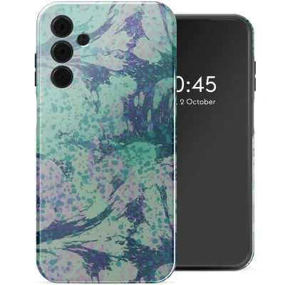Afbeelding van Selencia Hoesje Geschikt voor Samsung Galaxy A15 (5G) Vivid Backcover Fresh Paint Green