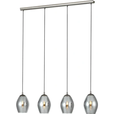 Afbeelding van Eglo Verlichting Hanglamp Nikkelnero zwart transparant Estanys