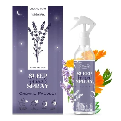 Image de Deep Sleep Pillow, Spray Brume d&#039;oreiller pour le Sommeil, Relaxante, Huiles Essentielles de Lavande (Relaxation), d&#039;aloe vera (Oxygénante) et Camomille (Apaisante); 200 ml