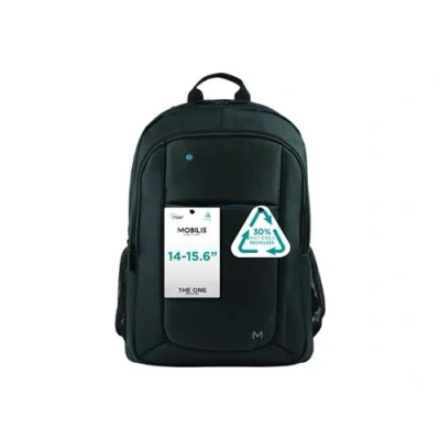 Image de Mobilis THE ONE Recycled Sac à dos pour ordinateur portable zip bleu 30% recyclé 14&quot; 15.6&quot;