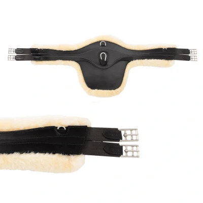 Image de Kavalkade Sangle Excellence avec Peau d&#039;Agneau Noir 135cm