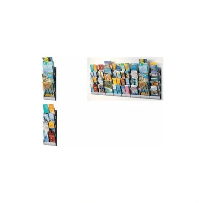 Image de PAPERFLOW Porte brochures mural Integral, DIN long, gris alu