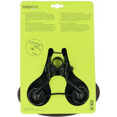 Afbeelding van Dresco Fietszadel City Retro Bruin (5250309)