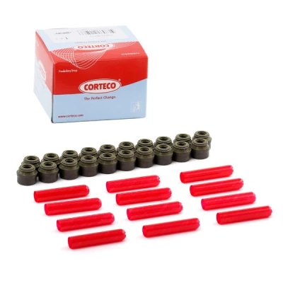 Afbeelding van CORTECO 19034072 Klepsealset FPM (Fluor Kautschuk) VOLKSWAGEN: GOLF 4, 5, 6, AUDI: A4 B6 Saloon, TT Coupe, B8 SEAT: Ibiza 2