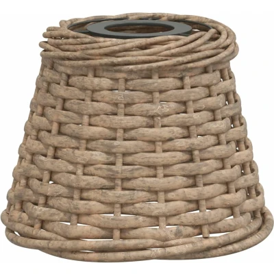 Afbeelding van Plafondlampenkap Ø15x12 cm wicker bruin