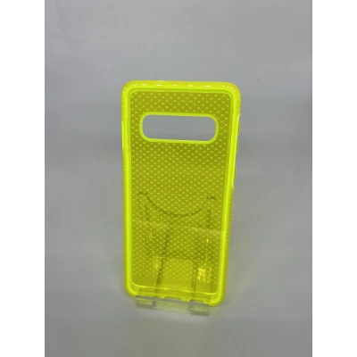 Afbeelding van Tech21 Evo check hoesje voor de Samsung S10 Geel