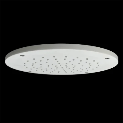Afbeelding van SB Rubinetterie mat wit corian solid surface inbouw ronde regendouche plafonddouchekop 30 cm 1208954156