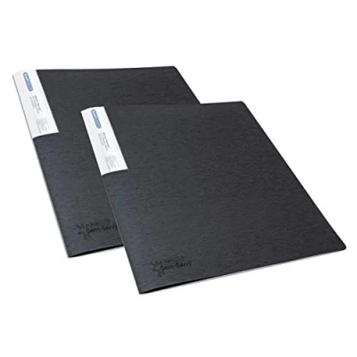 Afbeelding van Rapesco 1643 Germ Savvy antibacterieel, documentenbescherming A4 met 20 hoesjes, zwart, 2 documentenbeschermers